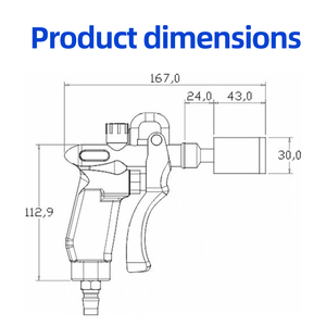 Máy tạo điện áp cao bằng nhựa AC ST302E, súng ion chỉnh lưu, thiết bị khử tĩnh điện công nghiệp với cáp 1.5M và thời gian phản hồi 1.5S - Product Image 3