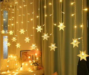 Đèn Giáng Sinh Trang Trí Ngoài Trời Rèm <span class=keywords><strong>Led</strong></span> Chiều Cao 0.4-0.6M Thả Rộng 4 Mét Vòng Hoa Tiệc Cưới Năm Mới - Product Image 4