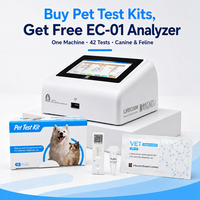 Kit de test rapide quantitatif NT-proBNP pour chats – Biomarqueur cardiaque pour maladies cardiaques chez le chat, cardiomyopathie hypertrophique – Immunoessai vétérinaire