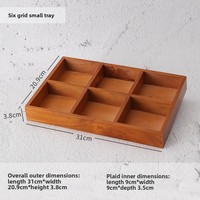 Organisateur de cosmétiques de bureau en bois vintage moderne, finition laquée, boîte de rangement pour rouge à lèvres, compartiment unique, plateau de salon