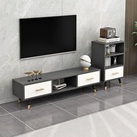 Minimalistisches Modernes Nordisches Holz-TV-Schrank und Couchtisch-Set für Kleine Wohnungen Multifunktionale Luxusmöbel