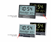 Al-harameen 4001 Horloge de prière de la mosquée islamique Horloge LED musulmane Azan Service OEM CLASSIC Rectangle ABS Affichage numérique à LED