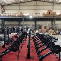 Máquina de Remo de Aire de Nuevo Tipo para Interiores, Máquina de Remo con Resistencia Ajustable para Gimnasio y Fitness