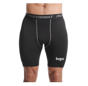 Pantalones Cortos Deportivos con Logotipo Personalizado, 95% Poliéster, 5% Elastano, Body de Gimnasio, Pantalones Cortos de Compresión para Hombre - Product Image 2
