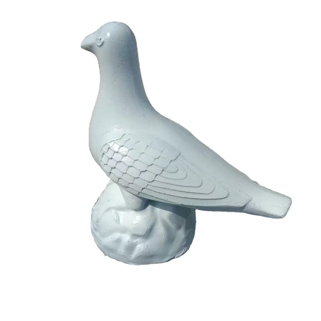 Molde de silicone para decoração de jardim ao ar livre, estátua de concreto 3D de pomba da paz
