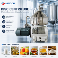 Centrifugeuse à disque pour huile végétale en caoutchouc latex KINDCH avec moteur 380V 3kW, facile à utiliser, 10-100L/H, 2000 tr/min
