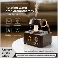 Diffuseur d'arômes ultrasonique rétro de style nouveau, lumière ambiante à sept couleurs, fonction de rotation temporisée, USB domestique