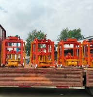 Machinerie de construction Shengya, machine à fabriquer des blocs de béton mobiles QMY2-45, moteur et boîte de vitesses 220V