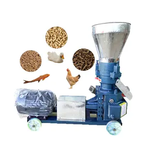 Máquina de pellets de grãos pequenos para alimentação de cabras, máquina de pellets de grãos pequenos com potência de 4,5KW para uso de animais