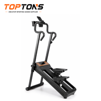 Peralatan Kebugaran TOPTONS Kelas Komersial, Alat Latihan Kaki Kardio Tugas Berat dengan Resistensi yang Dapat Disesuaikan, Magnetic Stair Climber