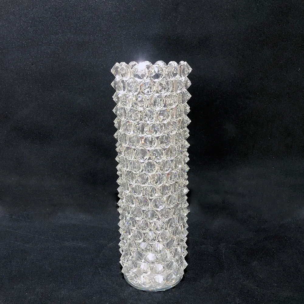 Handgemaakte Hoge Kwaliteit Luxe K9 Kristal Bloem Vaas Voor Bruiloft