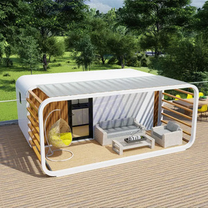 YINGYUI moderno elegante contenedor prefabricado hogar acero Apple cabina Oficina Pod para uso en Hoteles para vacaciones vida y trabajo - Product Image 6