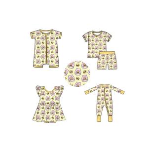 ชุดนอนไม้ไผ่สำหรับเด็กทารกชุดติดกันชิ้นเดียวชุดบอดี้สูทแบบมีซิปใยวิสคอสทำจากไม้ไผ่พร้อมส่ง - Product Image 2