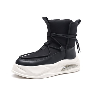 Chaussures de skate montantes pour homme, <span class=keywords><strong>hiver</strong></span>, semelles épaisses, respirantes, légères, semelle extérieure en caoutchouc moussé, décontractées, tendance, en toile - Product Image 5