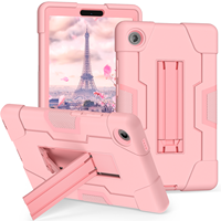 Étui robuste pour enfants pour Lenovo Tab One 8.7 K9 TB305FU 2025 avec béquille, coque de protection en silicone + PC, OEM ODM