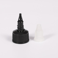 Bouchon à visser noir pour bouteille 20mm 24mm 28mm, avec traitement de finition du col 20-410 24-410 28-410