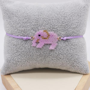 Pulsera con cuentas de animales para niños, brazalete con cuentas de animales de mariposa, oso, miyuki, ajustable, joyería, B2056 - Product Image 3