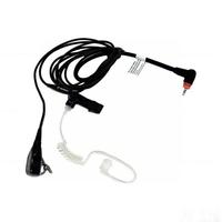 PMLN5957 Earpiece Kabel Tunggal Dengan Tabung Akustik dan Mikrofon PTT Inline untuk Headset Radio Dua Arah SL4000 SL7550