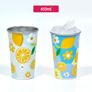 Custom <strong>Cup</strong> <strong>Edible</strong> Reusable High Quality Tequila <strong>Coffee</strong> <strong>Cup</strong> with logo 450ml Cold Color-changing Aluminium <strong>Cup</strong> - Product Image 2