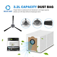 Kit d'accessoires pour aspirateur robot Lefant M3/M3 Max, brosse principale, sacs à poussière, filtres HEPA, tampons de nettoyage, brosses latérales, pièces de rechange
