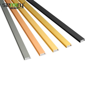 Senmry Garniture de carreaux de bâtiment en forme de U de style moderne Garniture d'angle en <span class=keywords><strong>laiton</strong></span> Photo Aluminium Coin interne Garniture de bord en métal pour carreaux - Product Image 1