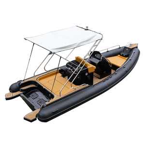 Bote Inflable RIB760 <span class=keywords><strong>de</strong></span> 25 pies con Casco <span class=keywords><strong>de</strong></span> Fibra <span class=keywords><strong>de</strong></span> Vidrio <span class=keywords><strong>de</strong></span> Lujo, Consola Central <span class=keywords><strong>de</strong></span> Alta Velocidad, Tubos <span class=keywords><strong>de</strong></span> Hypalon/PVC, Certificado CE, <span class=keywords><strong>para</strong></span> 12 Personas - Product Image 2