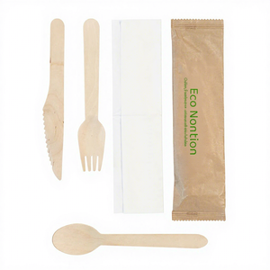 ส้อมไม้ไผ่ธรรมชาติแบบใช้แล้วทิ้ง รูปทรงจอบ ช้อนไอศกรีม ส้อมผลไม้ ขายส่งราคาถูกสำหรับงานปาร์ตี้ - Product Image 1