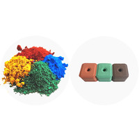 Pigment oxyde de fer pour le sel d'alimentation