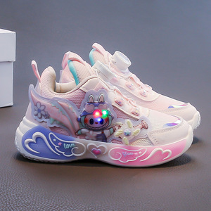 <span class=keywords><strong>Sneakers</strong></span> da basket primavera autunno da <span class=keywords><strong>bambina</strong></span> nuove <span class=keywords><strong>luci</strong></span> Casual per bambini scarpe da corsa antiscivolo a fondo morbido - Product Image 2