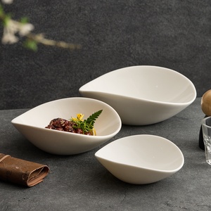 Vajilla de Porcelana Blanca Dehua, Modelo 2025, Platos de Cerámica Exquisitos de Alta Gama, Hermosos Platos para Ensalada, Promocionales - Product Image 4