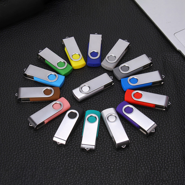 Hot Selling Swivel USB Flash Drive Memory 2GB to 128GB Capacity USB 3.0 Interface for Gift Purpose