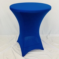 Couverture de table de bar en spandex extensible nappe de cocktail pour fête de mariage vente en gros