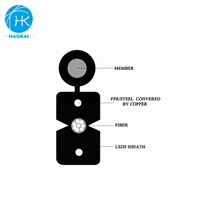 Cable de Fibra Óptica de 12 Núcleos para Exteriores, Precio por Metro, Figura 8, FTTH