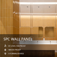 Panneau mural en PVC commercial, ignifuge B1, imperméable, résistant à l'humidité, écologique, durable, facile à installer, Rongfeng, villa moderne, chambre à coucher