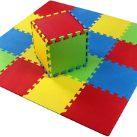 Matras Bermain Edukatif Anak, Blok Bangunan, Alas Merangkak Bayi, Penyimpanan & Rumah Bermain DIY, Matras Puzzle EVA Foam yang Dapat Disambung