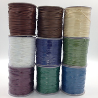 Cordon en polyester ciré de 2,5 mm, 100 mètres, de bonne qualité, personnalisé, vente en gros pour la fabrication de bijoux