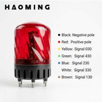 Sirène stroboscopique LED rouge 3W 100dB à déclenchement multiple, 5 sons et alarme lumineuse, alimentation USB 12V CC pour la sécurité intérieure et extérieure