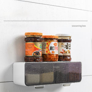 Boîte de rangement murale CL194 pour sel, organisateur de cuisine, boîtes à épices, pot à condiments, type tiroir pour sucre et assaisonnements - Product Image 4