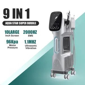 Beste Prijs Water Dermabrasie 9 In 1 Hydra H2o2 Bubble Facial Zuurstof Jet Aqua Peeling Machine