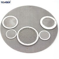 Jaring Anyaman Multi Lapis 20 40 80 100 200 Mesh dengan Penyambungan Tepi Las Listrik, Filter Disc Baja Anti Karat Lubang Persegi