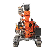 Marteau hydraulique pour pieux, poteau solaire, chenille mobile, poteau de clôture, treuil pour pieux avec GPS