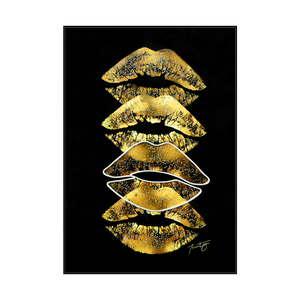 Grande Décoration Murale Mixte pour la Maison : Lèvres Sexy, Néon, Peinture en Porcelaine Cristalline, Pickles, Peinture LED 3D - Product Image 6