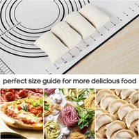 Tapis de cuisson personnalisable en silicone et fibre de verre de qualité alimentaire, écologique, antidérapant, pour pétrir et étaler la pâte, idéal pour la pâtisserie