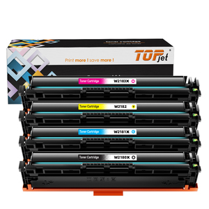<span class=keywords><strong>Cartouche</strong></span> de toner couleur Topjet nouvelle arrivée 218A W2180A W2181A W2182A W2183A compatible avec l'imprimante <span class=keywords><strong>HP</strong></span> LaserJet 3201DW MF3301 - Product Image 1