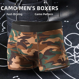 Erkek pamuk <span class=keywords><strong>Camo</strong></span> baksır şort üreticileri satış örme iç çamaşırı külot ve külot - Product Image 2