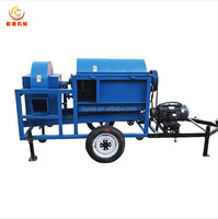 Petite batteuse multifonctionnelle à riz et blé à moteur diesel batteuse à riz, soja et maïs d'occasion