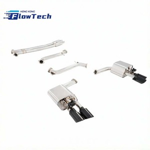 ระบบท่อไอเสีย Valvetronic Catback วัสดุ 304 SS พร้อมปลายท่อแบบ Quad สำหรับรถ Porsche 970 Panamera 3.0T - Product Image 3