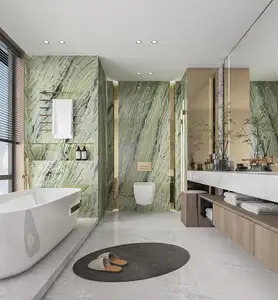 Green Marble For Toilet Wall Cladding Interior Decoration Elevator Lobby Wholesale Price