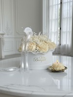 Boîte Cadeau Cylindrique Ronde de Luxe pour Bouquet de Fleurs, Emballage Cadeau pour Maman, Fête des Mères, Saint-Valentin - Images Réelles