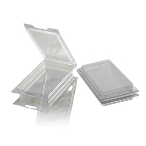Blister con bisagras Plástico <span class=keywords><strong>Clamshell</strong></span> PET Plástico transparente Cbox Protector Caja de blíster plegable en stock - Product Image 1